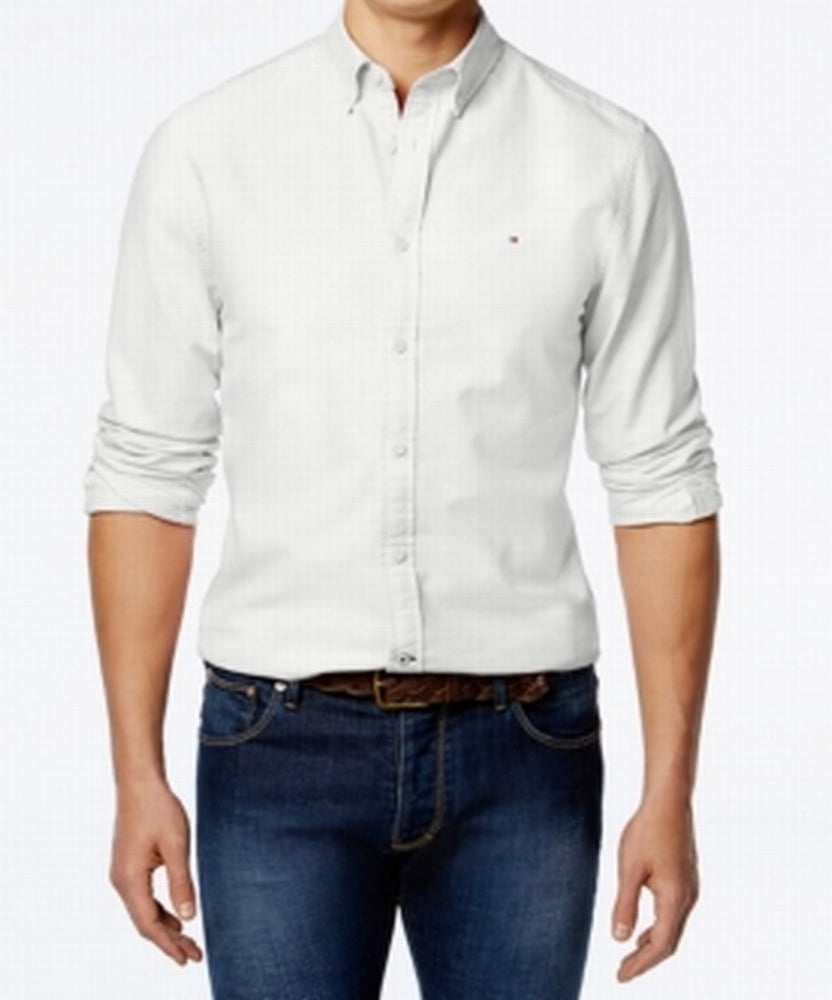 tommy hilfiger white long sleeve top