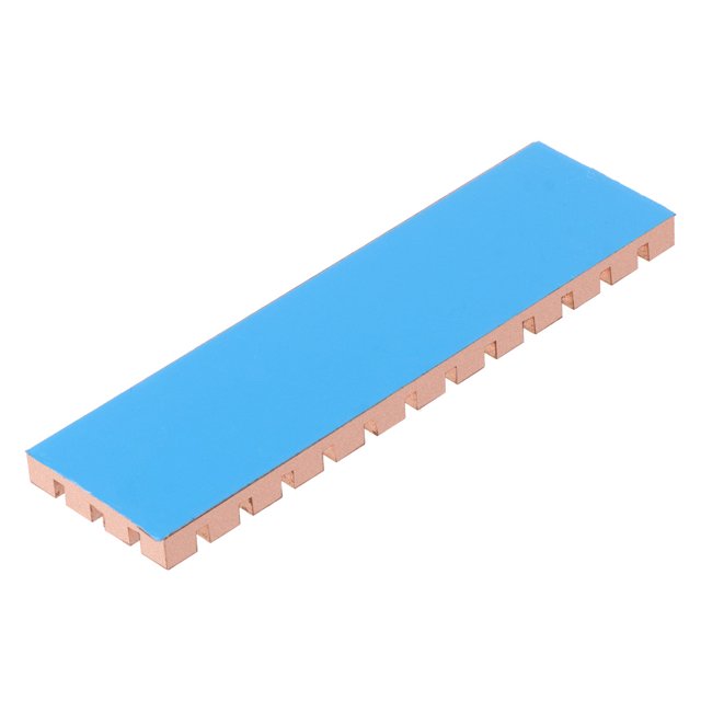 M.2 2280 PCIe NVMe SSD Copper Heatsink With Thermal Adhesive Pad – 4mm Height – Bulk