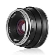 Andoer 25mm F1.8 Manual Focus Lens Large Aperture Compatible with Olympus EPM2/E-PL7/ E-PL8/E-P5/E-P6 for G5/G6/G7/G85/GF8/GF8/GM10/GH4/GH5 M43-Mount Mirrorless Cameras