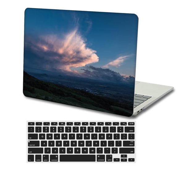 KSK KAISHEK Hard Shell Only for Newest MacBook Air 13 inch 2018 2019 2020 2021 2022 A1932 A2179 A2337 m1 + Black Keyboard Cover, Colorful B 0416