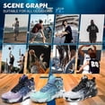 thumbnail image 6 of Mens Basketball Shoes Fashion Non-Slip Lightweight Breathable Outdoor Sneakers Cushioning Workout Shoes for Running Walking Sports Training, 6 of 6