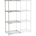 thumbnail image 3 of Nexel 5 Tier Silver Epoxy Wire Shelving Add-On Unit, 30"W x 24"D x 74"H, 3 of 4