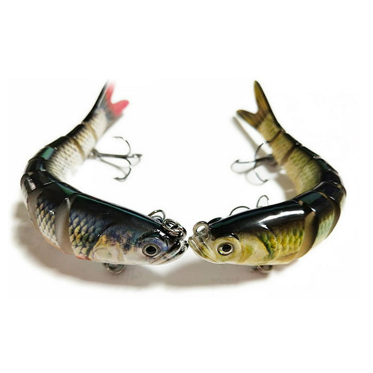 Bass Fishing Lure Topwater Bass Lures Fishing Lures Multi Jointed Swimbait Lifelike Hard Bait Trout Perch, Size: 4, 4#