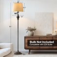 thumbnail image 4 of 61" Vintage Floor Lamp with 350 °   Adjustable Swing Arm - Retro Farmhouse Mid  Lamp for Bedroom Living Room Bedside Nightstand Home Décor Office Gifts, 4 of 8