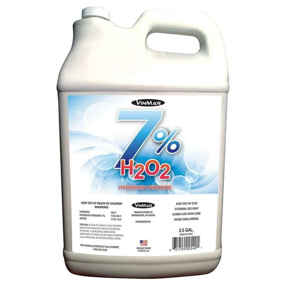 7% PEROXIDE 5 GALLON CASE WITH 2 (2-1/2) GALLON JUGS