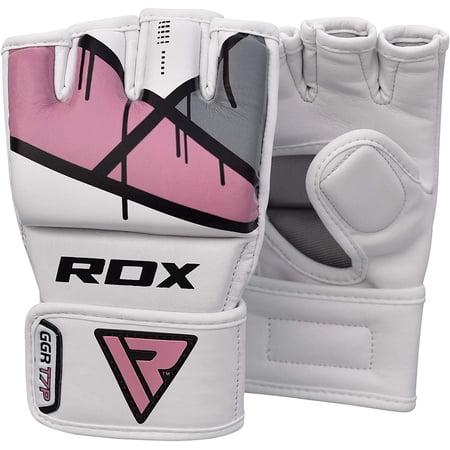 RDX Women MMA Gloves for Grappling Martial Arts | D-Cut Palm Maya Hide