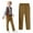 Brown, variant on AIEOTT Boys' School Uniform Flat Front Twill Pants Adjustable Waist Stretch Straight Fit Chino Pant Kids Pull On Khaki Pants, for 5-14 Years