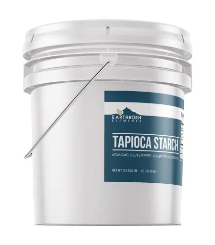 Earthborn Elements Tapioca Starch 3.5 Gallon Resealable Bucket, Thickener