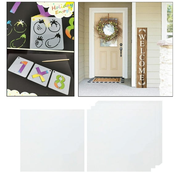 maskred 10x Square 30.5x30.5cm PET Blank Stencil Making Sheet Template 7.5 mil 30.5 脳 30.5cm 1Set