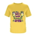 thumbnail image 4 of Nmnitkp Mens Shirts Crew Neck Funny Shirts Print Cool T Shirts Graphic Design Casual Summer Short Sleeve Fashion Tees Shirt for Men Yellow,L, 4 of 5