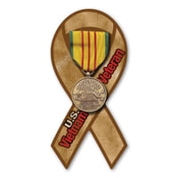 Mighty Mini Magnet - Vietnam Veteran Service Mini Ribbon Magnet