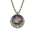 thumbnail image 1 of Oscuras nubes cielo azul naranja Colgante Estrella Collar Luna Cadena Joyas Unbranded M, 1 of 3