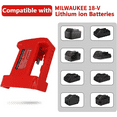 thumbnail image 2 of Charger Adapter For Mil-wau-kee 18V  Li-ion With USB Type-C Battery Holder Fast Charging, 2 of 9