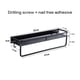 thumbnail image 2 of Estante De Almacenamiento Hueco De Aluminio Espacial Estante De Almacenamiento De Rodamiento Fuerte Organizador De Soporte De Cocina Montado En La Pared Con 5 Ganchos Para Baño De Cocina Yuarrent HA026885-02, 2 of 7