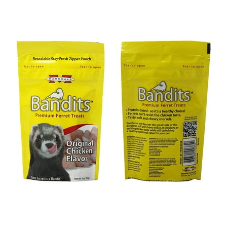 - Marshall Pet Bandits Ferret Treat, Chicken, 3oz (Free Shipping)