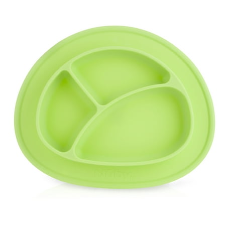 Nuby Sure Grip Silicone Miracle Mat Section Plate Green