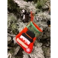 thumbnail image 6 of Christmas Joy, Set of 4, 3D Christmas Theme Stockings Gift & Candy Bag & Tableware Holder Ornament Animated Santa Reindeer Snowman Dog, Tinsel, Set of 4, 6 of 11
