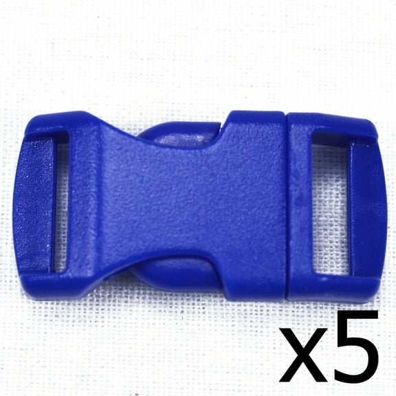 Blue 1/2 Inch Buckle - 5 pack - Great for Paracord