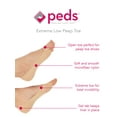thumbnail image 5 of PEDS Women's Cushioned Extreme Low Cut Peep Toe Liner Socks, 6 Pairs, 5 of 5