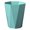 Mint Green, variant on Round Trash Can Bin,Plastic Paper Bin,Ideal Paper Bin with Wave Design,Indoor Waste Bin for Home Bedroom Office Bathroom Living Room & Kitchen (Black)