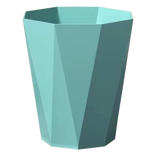 XIANXIAN Plastic Small Trash Can, Decorative Wastebasket, Modern Wavy Pattern, Polypropylene Trash Can for Bathroom, Bedroom, Office