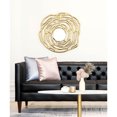 thumbnail image 5 of Zuo A12211 Aqua Round Mirror, Gold, 5 of 5