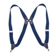 thumbnail image 5 of Casual Men Suspenders Elastic Hooks Button Y Shaped Adults Back Belt Heavy Duty Dark Blue, 5 of 8