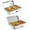 2*1/2 Serving Tray, variant on Luku 2 Pack 9QT Electric Chafing Dishes, Stainless Steel Electric Buffet Warmer Set Includes 1 Full-Size Pan & 2 Half-Size Pans with Adjustable Temperature for Catering, Parties, and Weddings