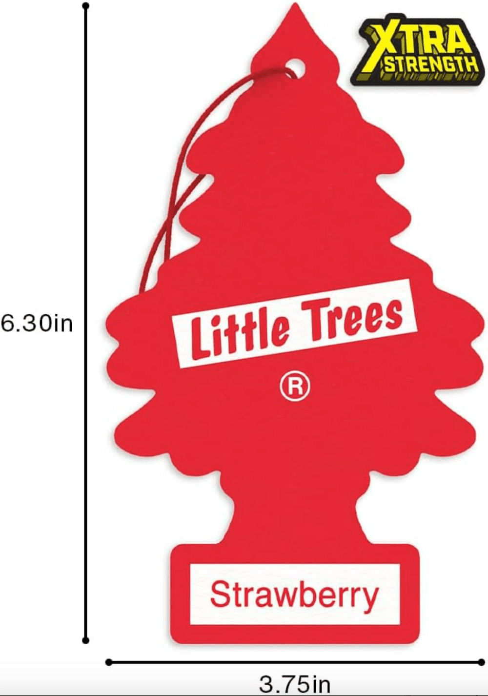New Car Xtra Strength Little Trees Air Freshener 10612 Pack of 12