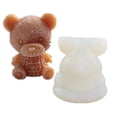 thumbnail image 3 of Bearachild Molde de silicona para bolas de hielo, forma de Animal, elástico, portátil, hermético, lavable, fabricante de cubitos de hielo, Cocina y Comedor Tipo 1, 3 of 5
