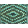 thumbnail image 1 of Ahgly Company Indoor Rectangle Southwestern Light Blue Country Area Rugs, 2' x 5', 1 of 4