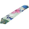 thumbnail image 3 of SKYSONIC Rectangle Watercolor Peacocks Flower Printed Table Runner 13x90in for Wedding Birthday Holiday, 3 of 5