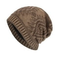thumbnail image 2 of Tittly Winter Hats Beanie Men Unisex Outdoor Hat Knitting Hat Winter Plush Warm Knit Hat Skull Caps Hats for Women Khaki One Size, 2 of 7