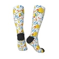thumbnail image 4 of Fotbe Ducks and Anchors print Women's Men's Novelty Crew Socks Cotton Socks Knee High Socks for Walking,Running,Nurses,Pregnancy, 4 of 9