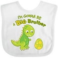 thumbnail image 3 of Inktastic I'm Gonna Be a Big Brother-dino Boys Baby Bib, 3 of 4
