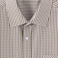 thumbnail image 4 of Gfyviroh Mens Dress Shirts Short Sleeve Plaid Turn-down Collar Shirts with Pocket Casual Button Down Tops, 4 of 6