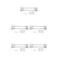 thumbnail image 1 of relayinert Stainless Steel RV Shower Corner Storage Bar Corner Storage Bar RV Shower Corner Corner Storage 1 Set 5Set, 1 of 6