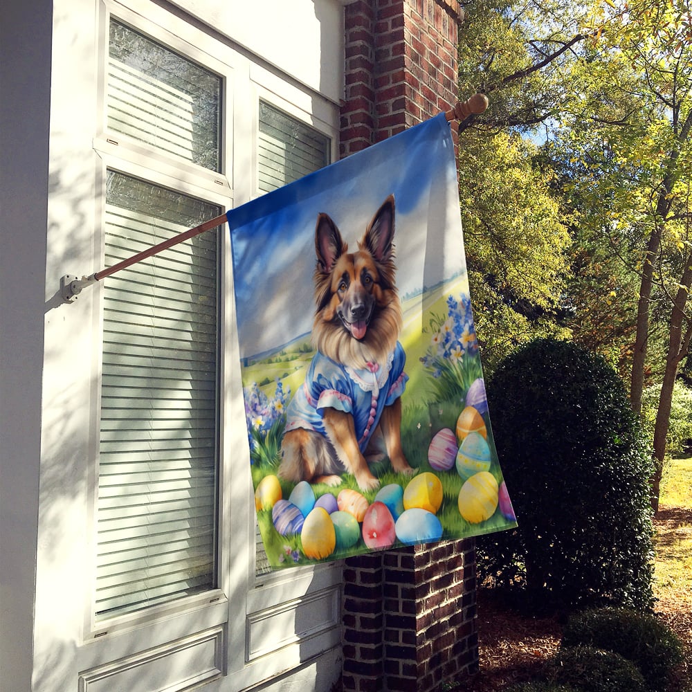 Belgian Tervuren Easter Egg Hunt House Flag 28 in x 40 in