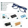 thumbnail image 4 of Cyxus Propionic Acid Reading Glasses 3.0 Blue Light Glasses Anti UV Computer Blue Frame, 4 of 8