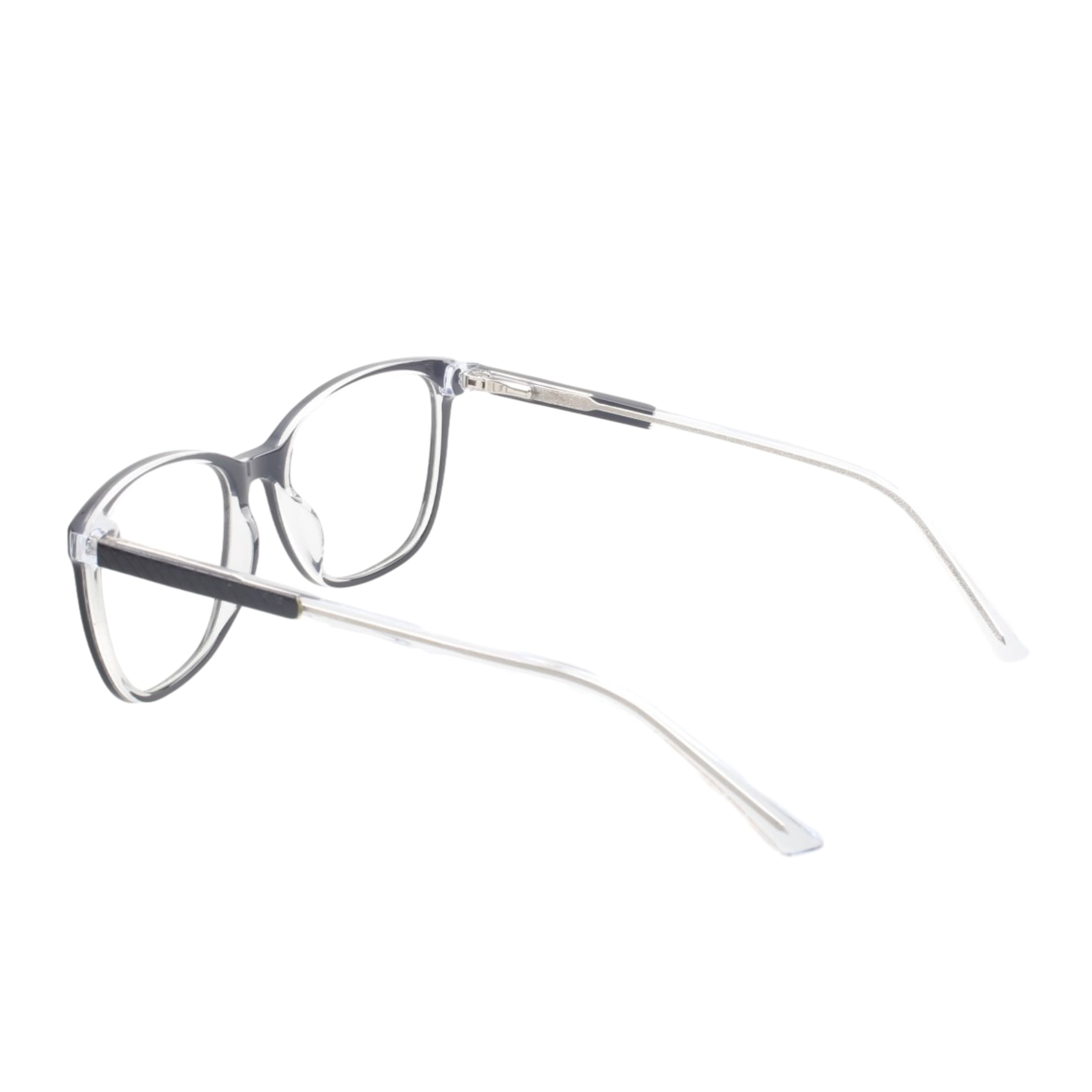 Womens Heather Rx'ble Eyeglasses with Case, Black Crystal