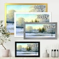 thumbnail image 4 of Designart 'Green Trees In Beautiful Winter Snow Landscape' Traditional Framed Art Print, 4 of 4