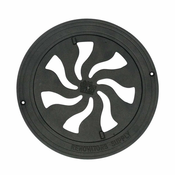 Round Heat Register Wall Floor Vent Grate Cast Aluminum 8 Renovator S Supply Com Wall Floor Vent Grate Cast Aluminum, Round Floor Heat Vent Covers