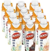 Boost Very High Calorie Nutritional Drink Variety Pack, 4 Bottles Very Vanilla, 4 Bottles Chocolate, 4 Bottles Creamy Strawberry, 8 FL OZ Bottles, 12 CT Variety Pack 8.00 Fl Oz (Pack of 12)