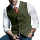 thumbnail image 3 of Chaleco ajustado para hombre Nikou a cuadros con escote en V y mayor durabilidad, 3 of 6