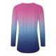 thumbnail image 4 of Camisetas de Manga Larga de las Mujeres Impresión de la Moda Casual V-Cuello Suelto Ajuste, Poliéster para Todas las Estaciones Diario Y Fiesta, 4 of 9