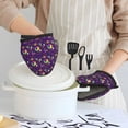 thumbnail image 6 of Disketp Mardi Gras and Donuts Non-Slip Mini Oven Mitt Set, Short Oven Mitts for Baking Grilling Barbecue Microwave, 5.9"x5.9"in, 6 of 7