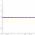 thumbnail image 4 of Leslie's 14K 1.3mm Diamond-Cut Rope Chain (Weight: 1.77 Grams, Length: 9 Inches), 4 of 4