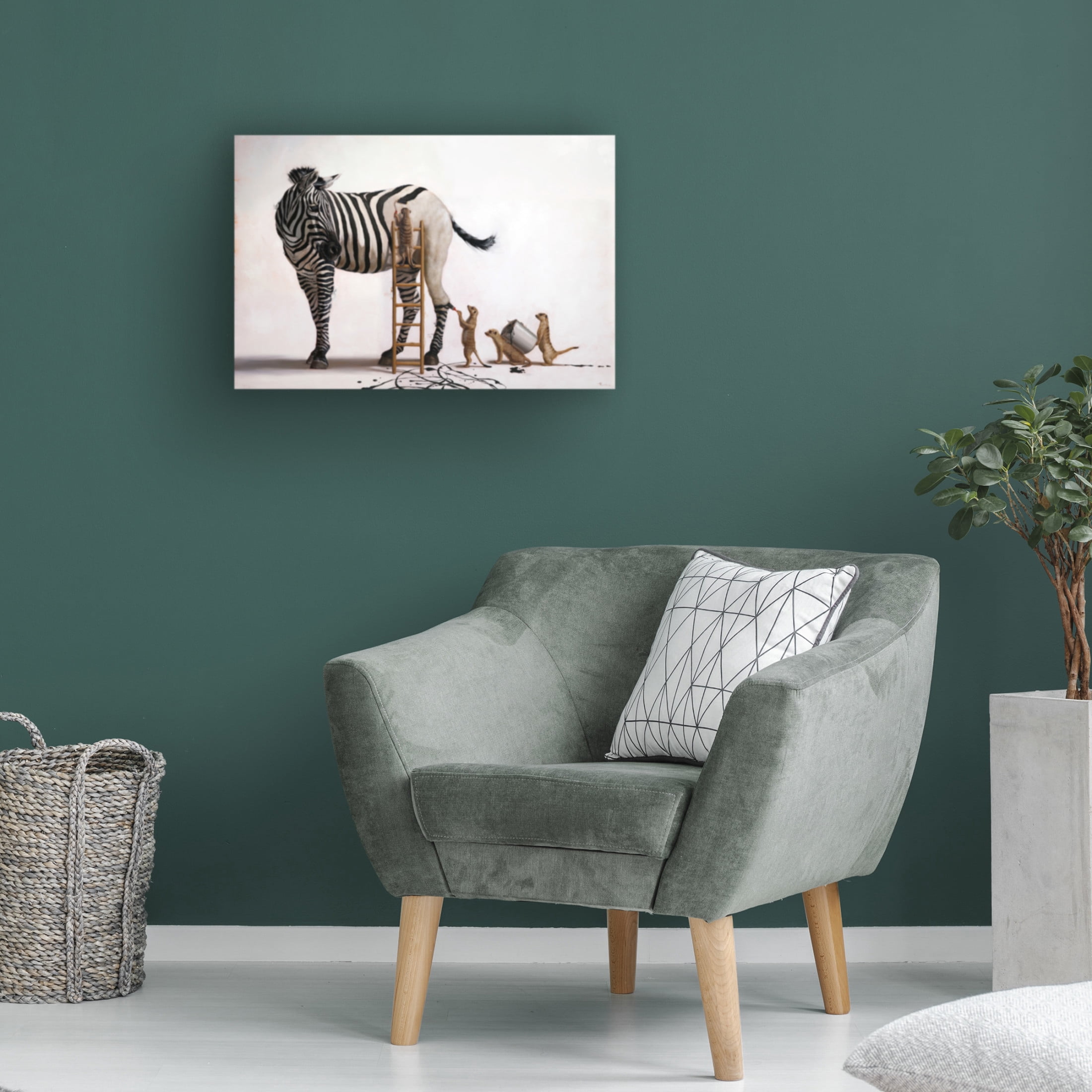 Canvas Wall Art - Lucia Heffernan 'The Paint Job' Wall Art for Living Room, Bedroom, or Office Décor by Trademark Fine Art - 24 x 16 Inches