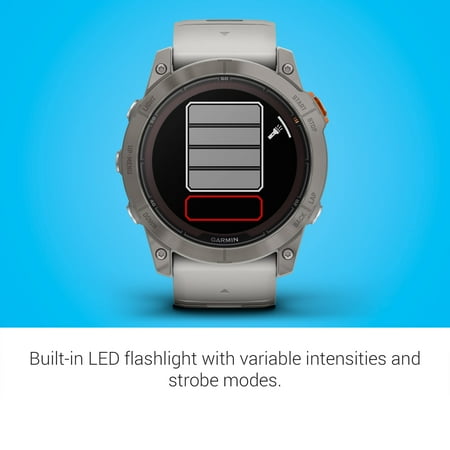 Garmin - fenix 7X Pro Sapphire Solar GPS Smartwatch 51 mm Fiber-reinforced polymer - Titanium