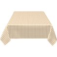 thumbnail image 6 of Rectangle Tablecloth 60x102 Inch, Beige Gingham Rectangle Table Cloth Soft Table Cloths Fabric Table Cloth for Dining Table, Buffet Parties and Camping, 6 of 8